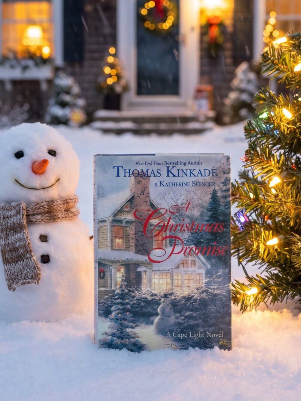 🎄Thomas Kinkade A Christmas Promise Hardcover Cape Light Holiday Novel Book 5☃️